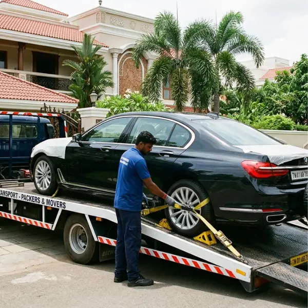 multiple-vehicles-loaded-on-carrier-truck-jeeva-packer-and-movers