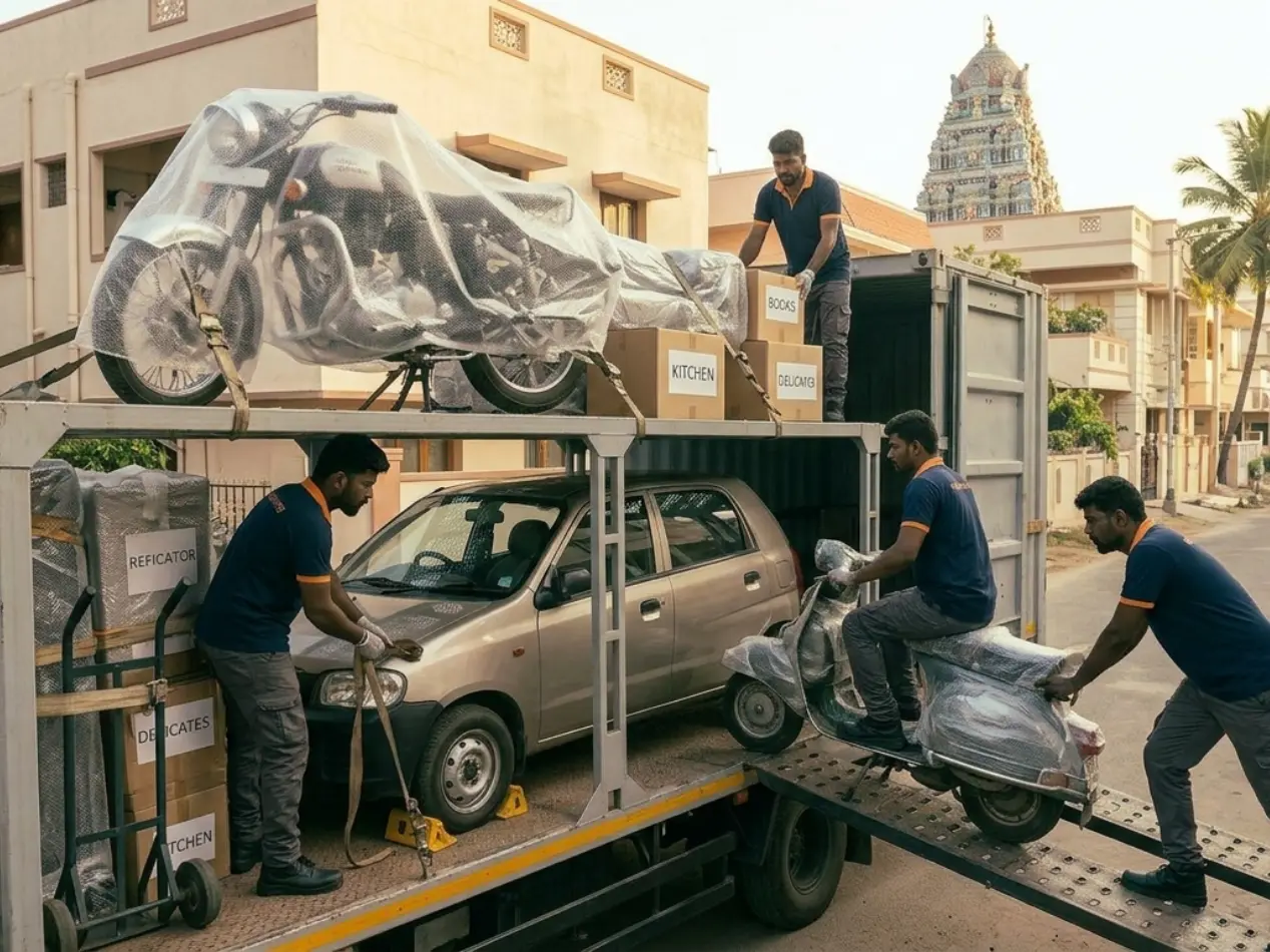 workers-organizing-items-in-storage-unit-jeeva-packer-and-movers